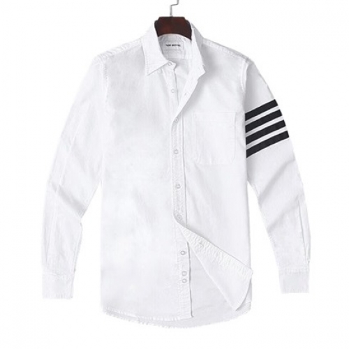 トムブラウントムブラウンメンズストラップコットンシャツm01036.ホワイト