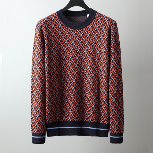 バーバリーバーバリーメンズカジュアルセーターr03169.バーガンディ