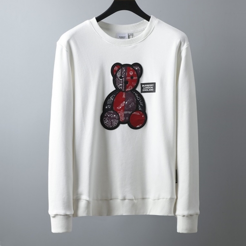 バーバリーバーバリーメンズカジュアルコットンスウェットシャツr03173ホワイト