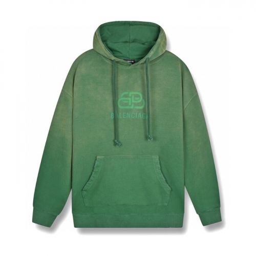 バレンシアガバレンシアガユニセックスコットンフーディl0844グリーン