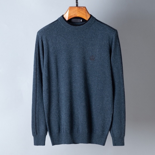 ドルチェ＆ガッバーナドルチェ＆ガッバーナメンズインタージアクルーネックウールセーターl0283ネイビー