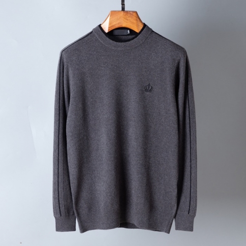 ドルチェ＆ガッバーナドルチェ＆ガッバーナメンズインタージアクルーネックウールセーターl0284グレー