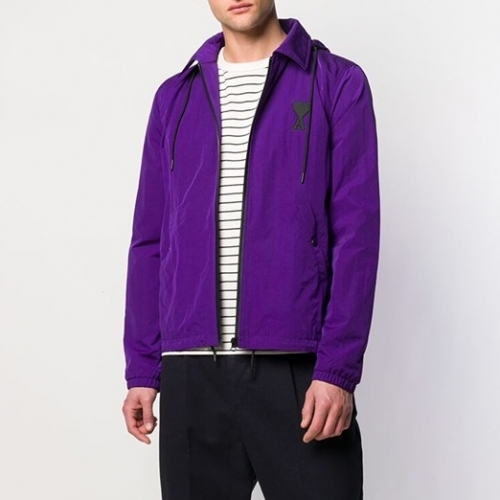 アミアミメンズカジュアルウールジャケット0051パープル