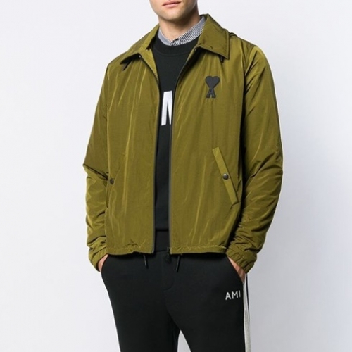 アミアミメンズカジュアルウールジャケット0052グリーン