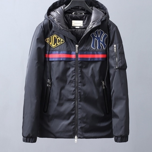 グッチグッチメンズカジュアルダックダウンパディングc03140ブラック