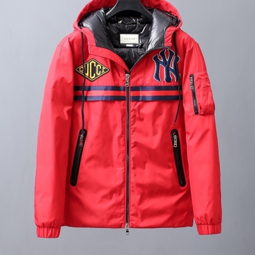 グッチグッチメンズカジュアルダックダウンパディングc03142レッド