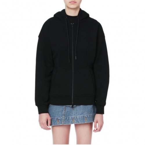 アレクサンダーワンレディースコットンフーディw0146ブラック