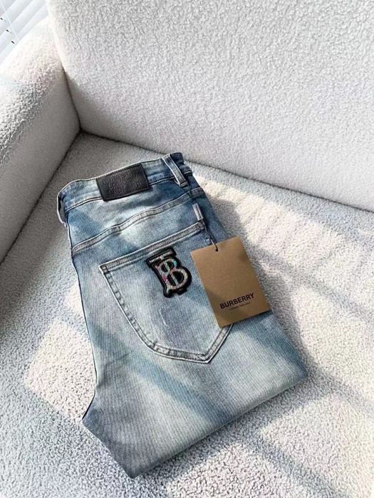 バーバリーバーバリーメンズクラシックパンツr03194ブルー