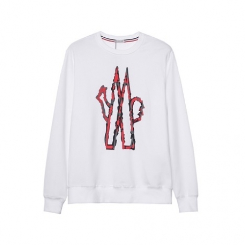 モンクレールモンクレールメンズカジュアルコットン長袖Tシャツc01926ホワイト