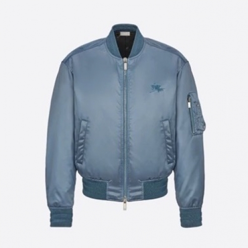 ディオールディオールメンズモダンカジュアル両面ジャケットo0901.ブルー