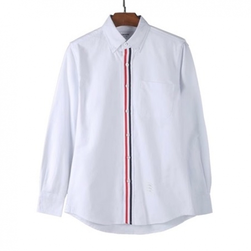 トムブラウントムブラウンメンズストラップコットンシャツm01053.ホワイト