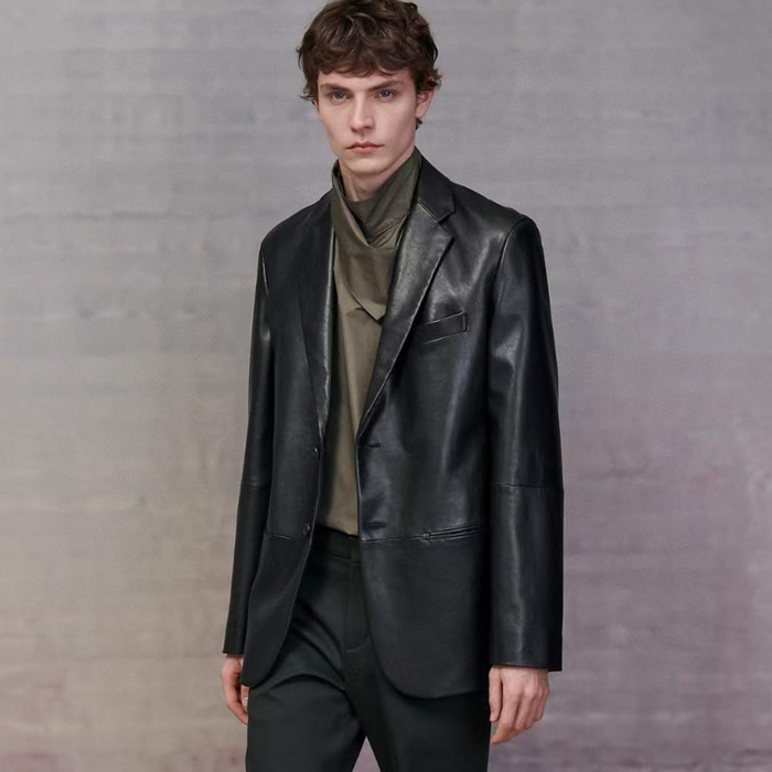 エルメスメンズレザージャケットr542