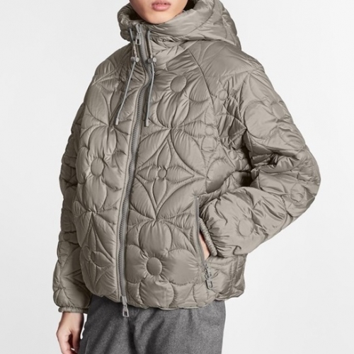 ルイヴィトンルイヴィトンユニセックスカジュアルダウンジャケットu02366グレー