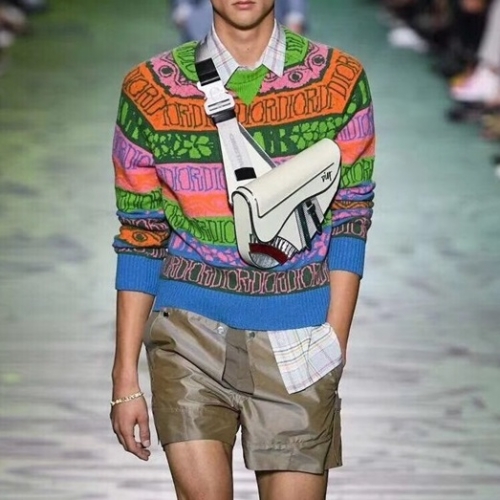 -ディオールメンズレトロクルーネックセーターo0905グリーン