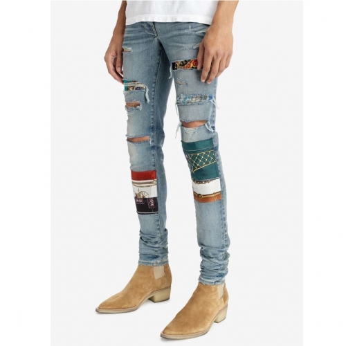 アミリアミリメンズトレンディジーンズ0137ブルー