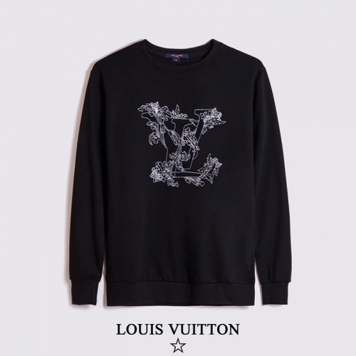 ルイヴィトンルイヴィトンメンズカジュアルコットン長袖Tシャツu02373.ブラック