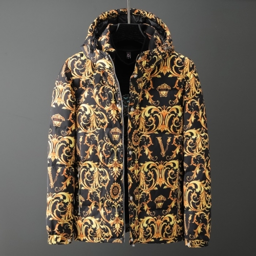 ヴェルサーチェヴェルサーチェメンズダウンパディングr0738ブラック