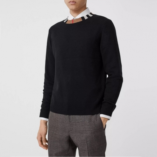 バーバリーバーバリーメンズカジュアルセーターr03282ブラック