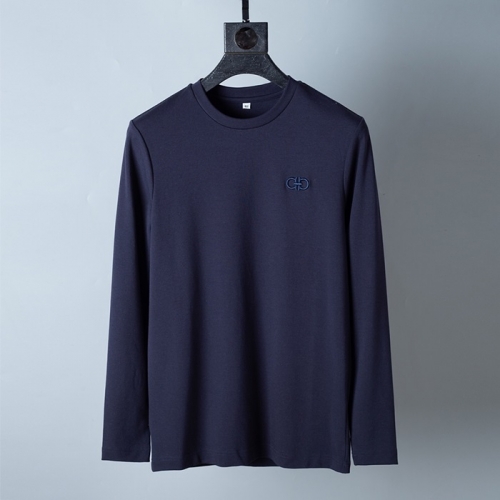 サルヴァトーレフェラガモサルヴァトーレフェラガモメンズベーシック長袖Tシャツr0315ネイビー