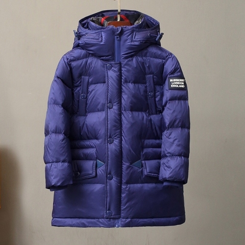 バーバリーバーバリーKidsカジュアルダックダウンパディングr03290ブルー