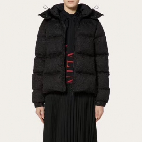 ヴァレンティノレディースカジュアルダウンパディングl0437ブラック