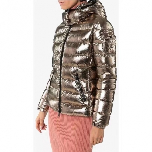 モンクレールモンクレールレディースパッチモダンダックダウンパディングc01943チャコール