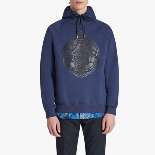 ベルルッティメンズカジュアルコットンフーディr0028ネイビー