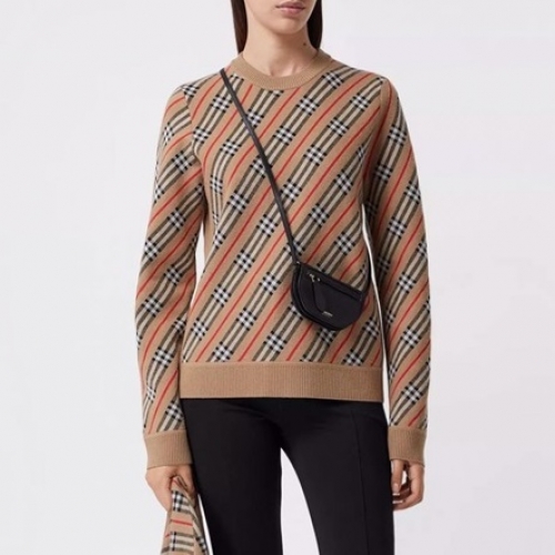 バーバリーバーバリーレディースカジュアルコットンスウェットシャツr03297キャメル