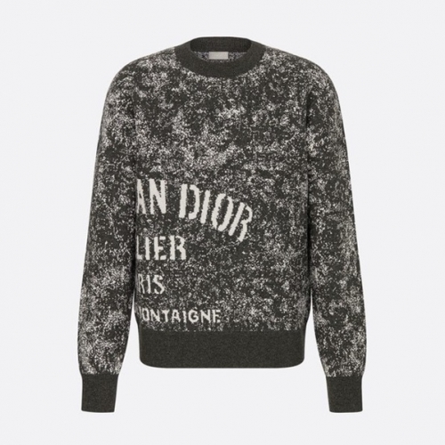 -ディオールメンズレトロクルーネックセーターo0915ブラック