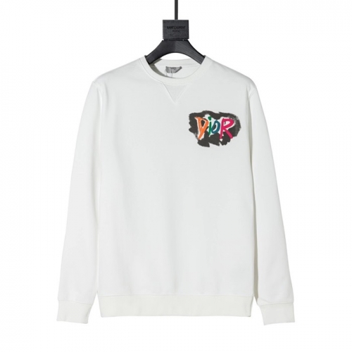 ディオールディオールユニセックスカジュアルコットンフーディo0924ホワイト