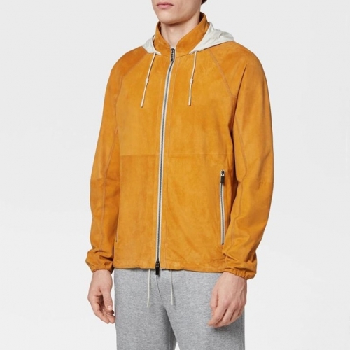 エルメネジルドゼニアエルメネジルドゼニアメンズビジネスレザージャケットg0212キャメル