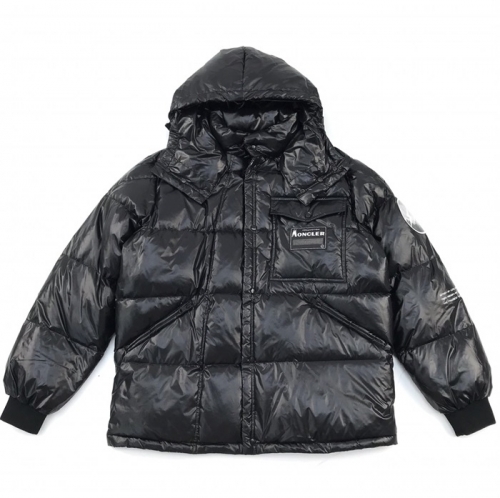 モンクレールモンクレールレディースパッチモダンダックダウンパディングc01961ブラック