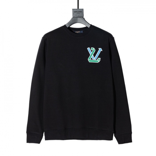 ルイヴィトンルイヴィトンメンズカジュアルコットン長袖Tシャツu02396ブラック