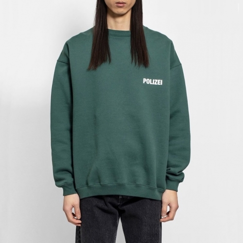 ヴェトモンヴェトモンユニセックスプリント長袖Tシャツt0114グリーン