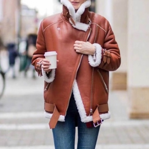 アクネストゥディオズアクネストゥディオズレディースカジュアルレザージャケットn0109バーガンディ