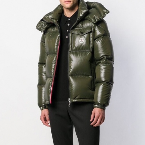 モンクレールモンクレールメンズパッチモダンダックダウンパディングc01977.グリーン