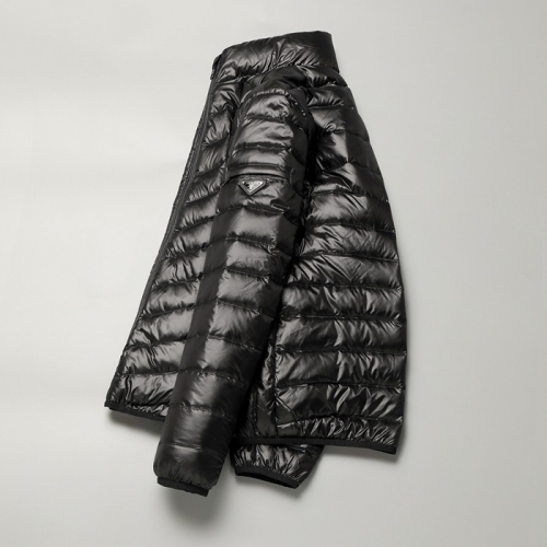 プラダプラダメンズカジュアルダックダウンパディングa01186ブラック