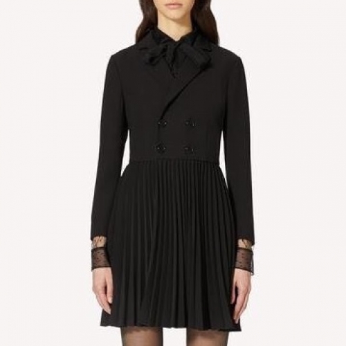 &サンローランレディースジャケット&スカートl0098ブラック