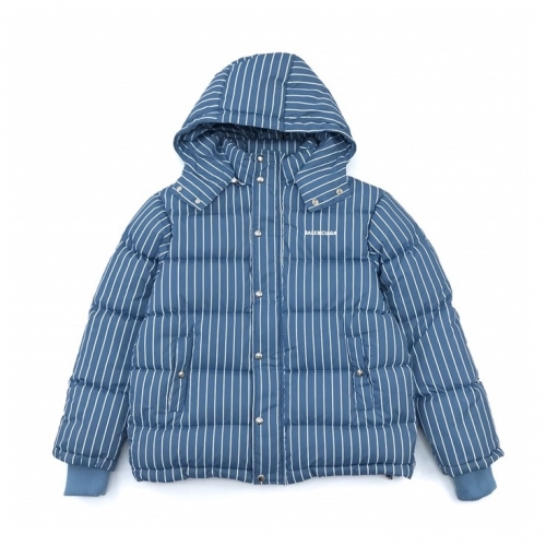 バレンシアガバレンシアガメンズダックダウンパディングl0871.ブルー