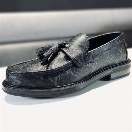 ルイヴィトンメンズレザーローファー,(240-275),S1496,ブラック