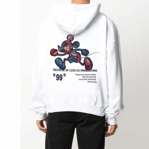 オフホワイトオフホワイトメンズコットンフーディf0609ホワイト