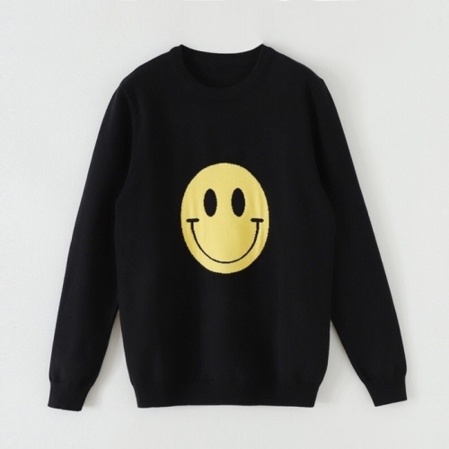 ロエベ-ロエベメンズクルーネックウールセーターe0321.ブラック