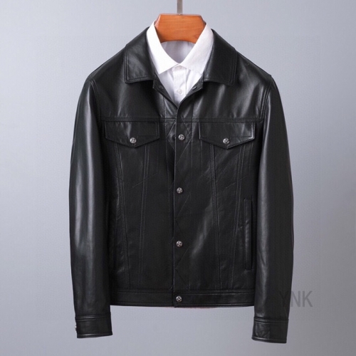 クロムハーツクロムハーツメンズカジュアルレザージャケットr0306ブラック