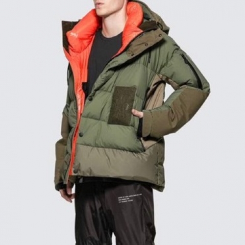 モンクレールモンクレールメンズパッチモダンダックダウンパディングc02003カーキ