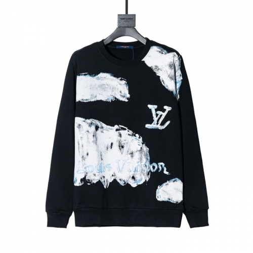 ルイヴィトンルイヴィトンメンズカジュアルコットンスウェットシャツu02424ブラック