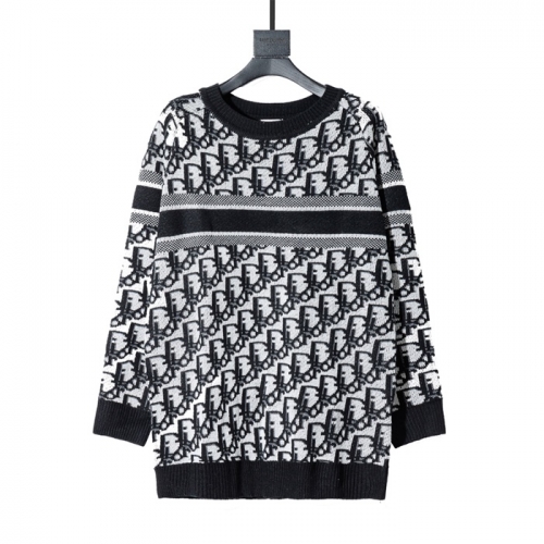 -ディオールメンズレトロクルーネックセーターo0990ブラック