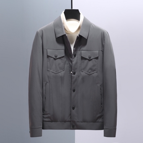 ディオールディオールメンズモダンカジュアルダウンジャケットo01001グレー