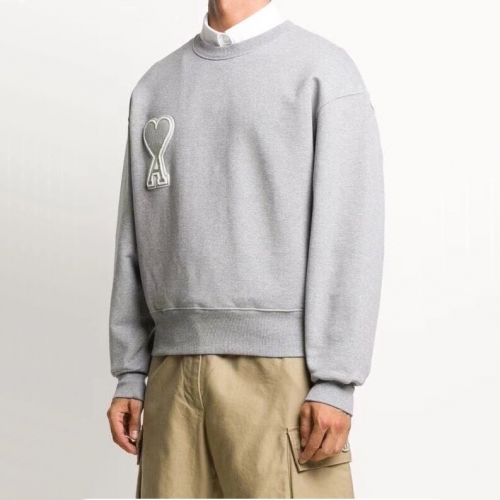 --アミメンズコットンスウェットシャツ0066グレー