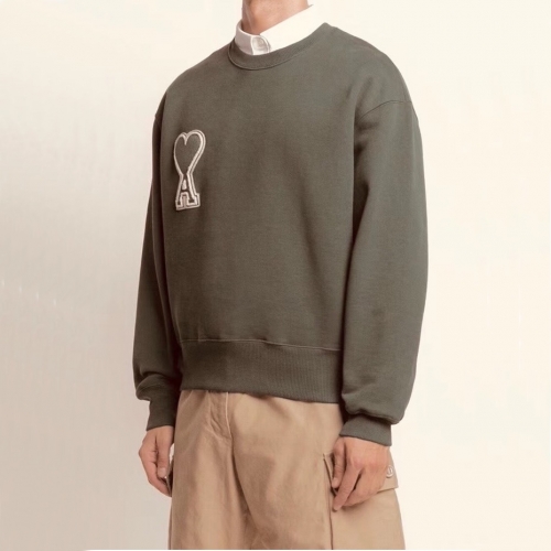 --アミメンズコットンスウェットシャツ0067カーキ