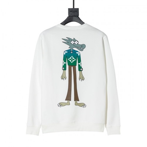 ルイヴィトンルイヴィトンメンズカジュアルコットンスウェットシャツu02436ホワイト